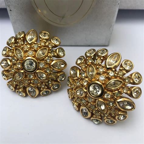 dior earrings vintage